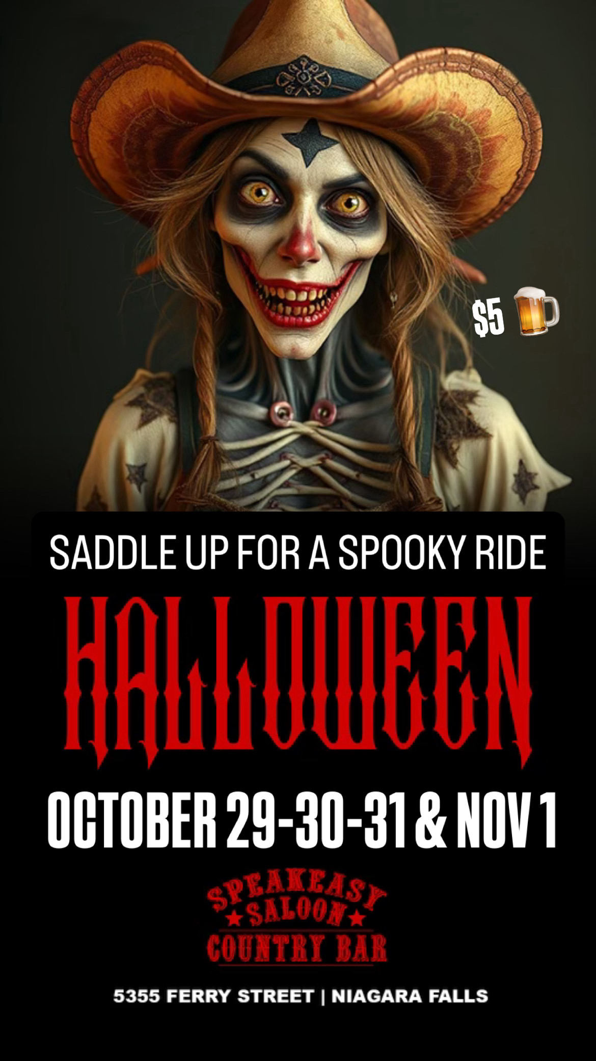 Halloween 2026 at Speakeasy Saloon Country Bar